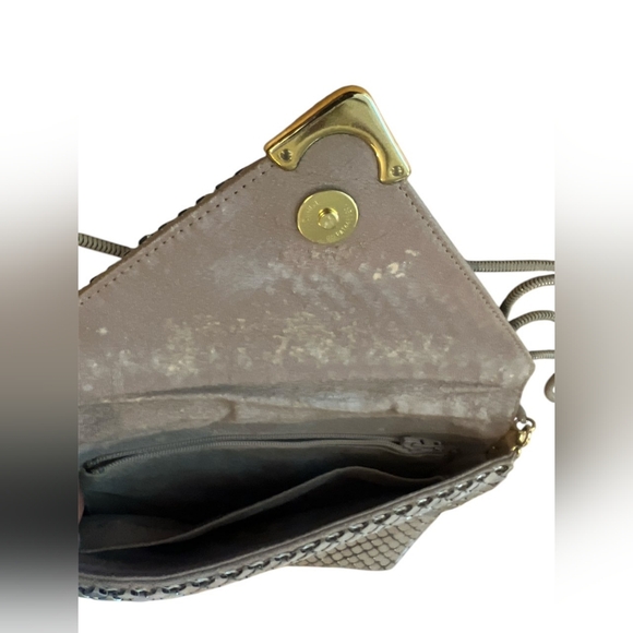 Vintage Elegant Tan Chainlink Clutch/ Shoulder Bag - Picture 2 of 7